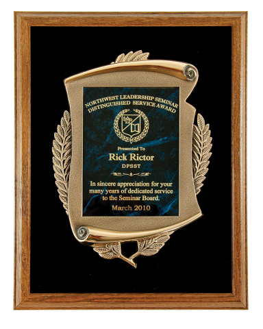 Solid oak frame with black velvet background, bronze finish “The Bravest” and brass engraving plate